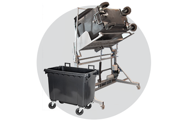 Tömning, kärltvätt, komprimering